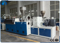 Κωνική δίδυμη μηχανή εξωθητών PVC βιδών, πλαστική γραμμή 250-380kg/h εξώθησης φύλλων